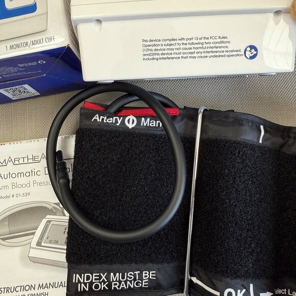 Smart Heart Automatic Digital Blood Pressure Arm Monitor Kit Adult Arm Cuff New - Picture 8 of 8